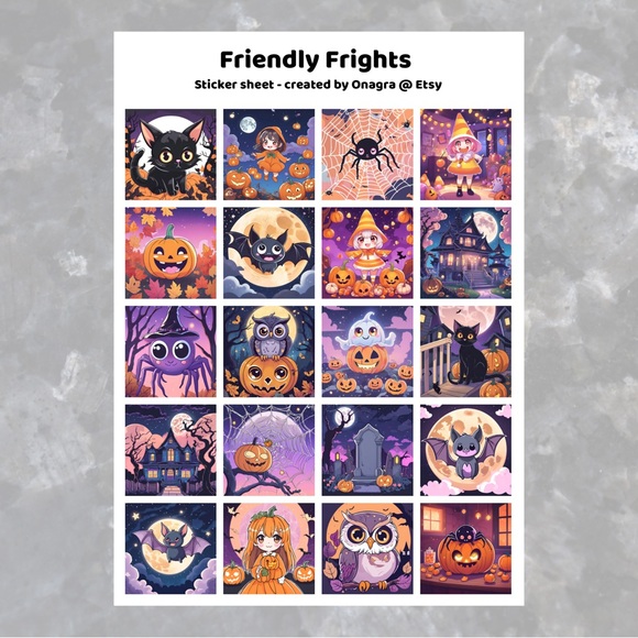 3 /💲20 Stickers! Cute Halloween stickers - Picture 2 of 3